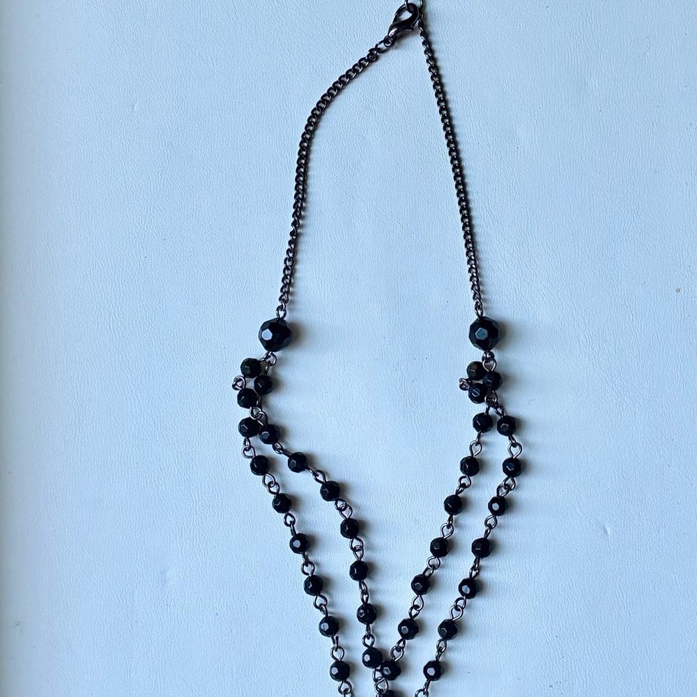 🌹Reversible Black Carved Rose Pendant Healing Hematite Necklace - Picture 6 of 8